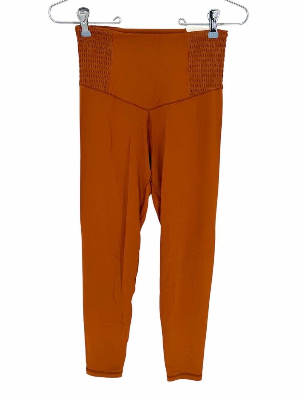 Aerie OFFLINE Real Me Leggings Rust Orange Smocked Women's - Size M